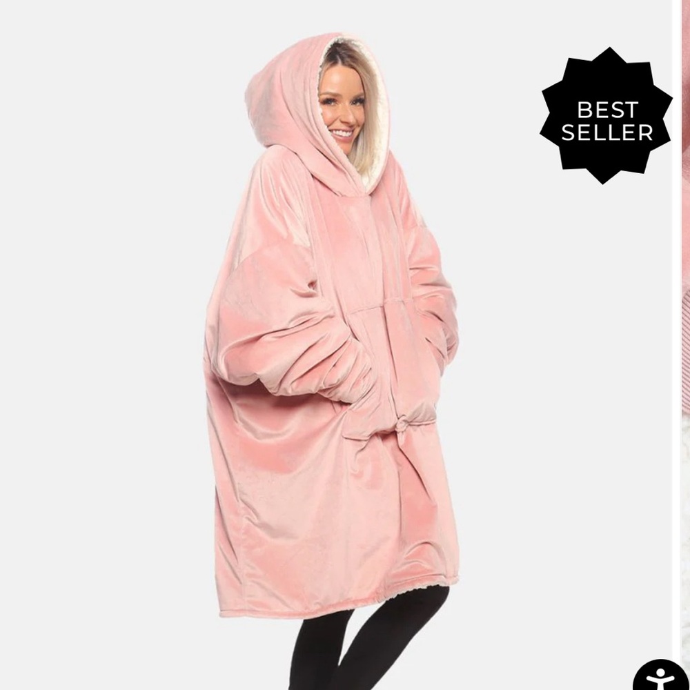 Oversized Comfy Sweatshirt, One Size Color Blush 💗